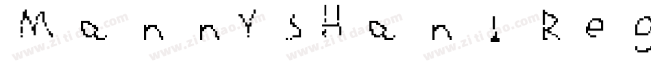 MannysHand Regular字体转换